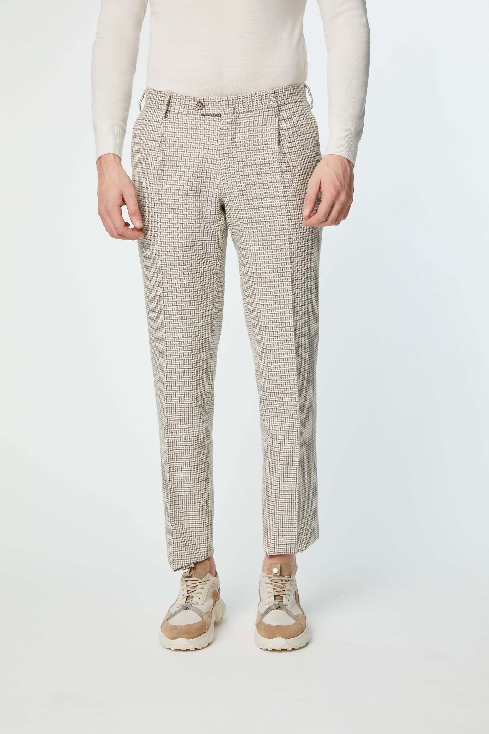 MICHAEL pants in houndstooth