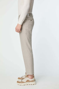 Michael pants in houndstooth beige