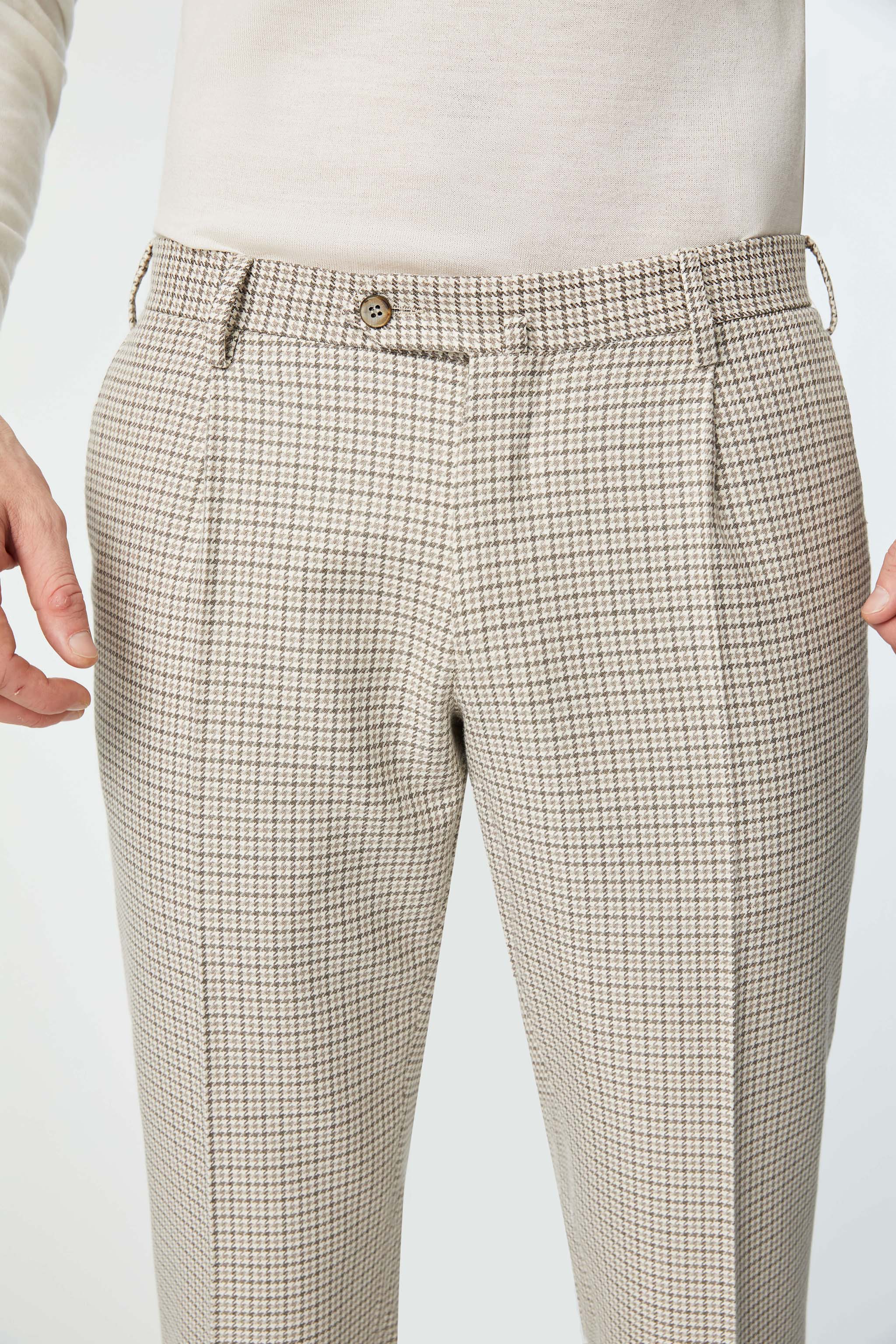 MICHAEL pants in houndstooth