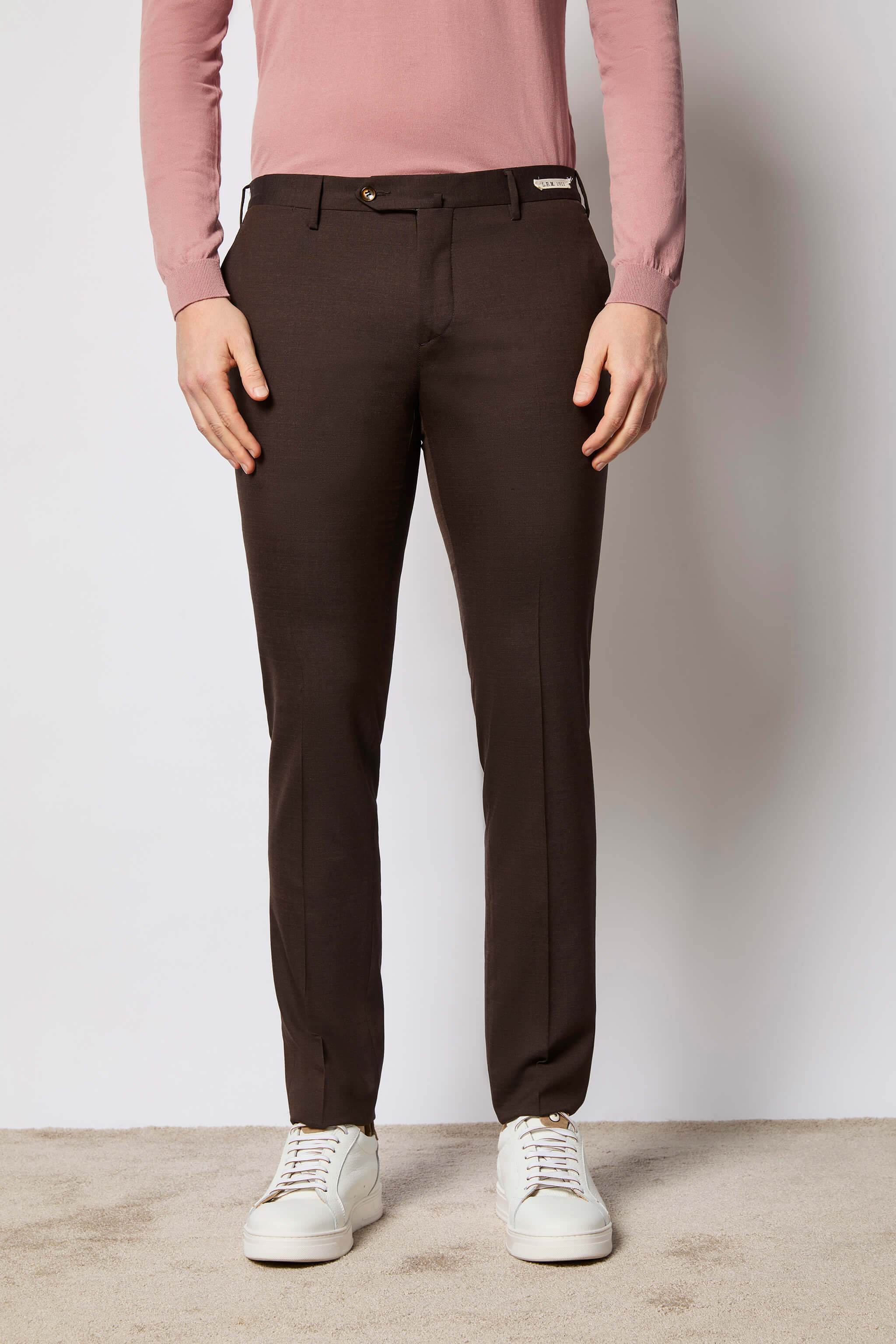 FREDDIE pants untreated - brown