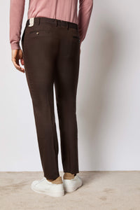 Pantalone freddie non trattato marrone marrone