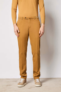 Pantalone elton tinto capo ocra giallo