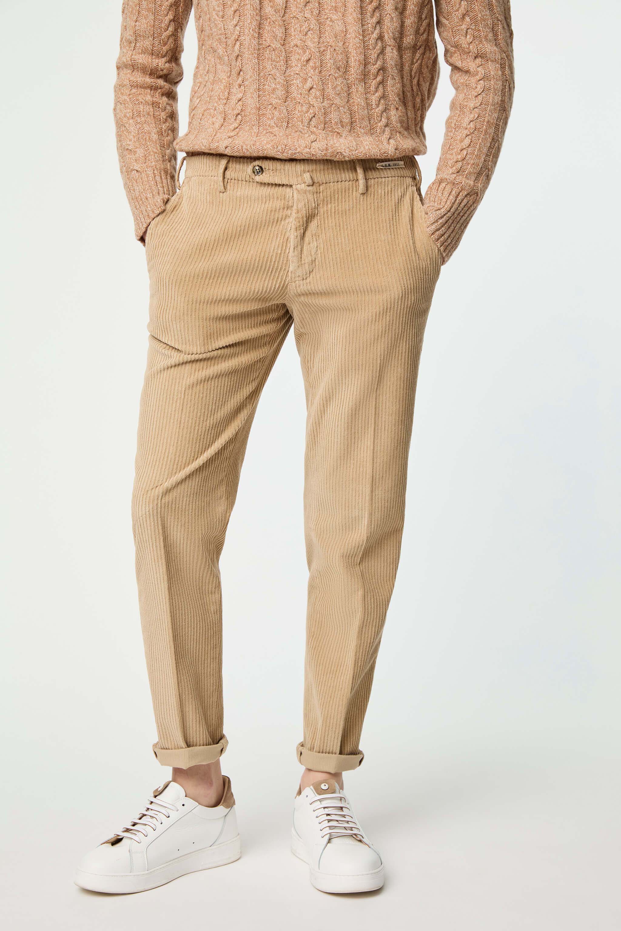 Garment-dyed ELTON pants in beige