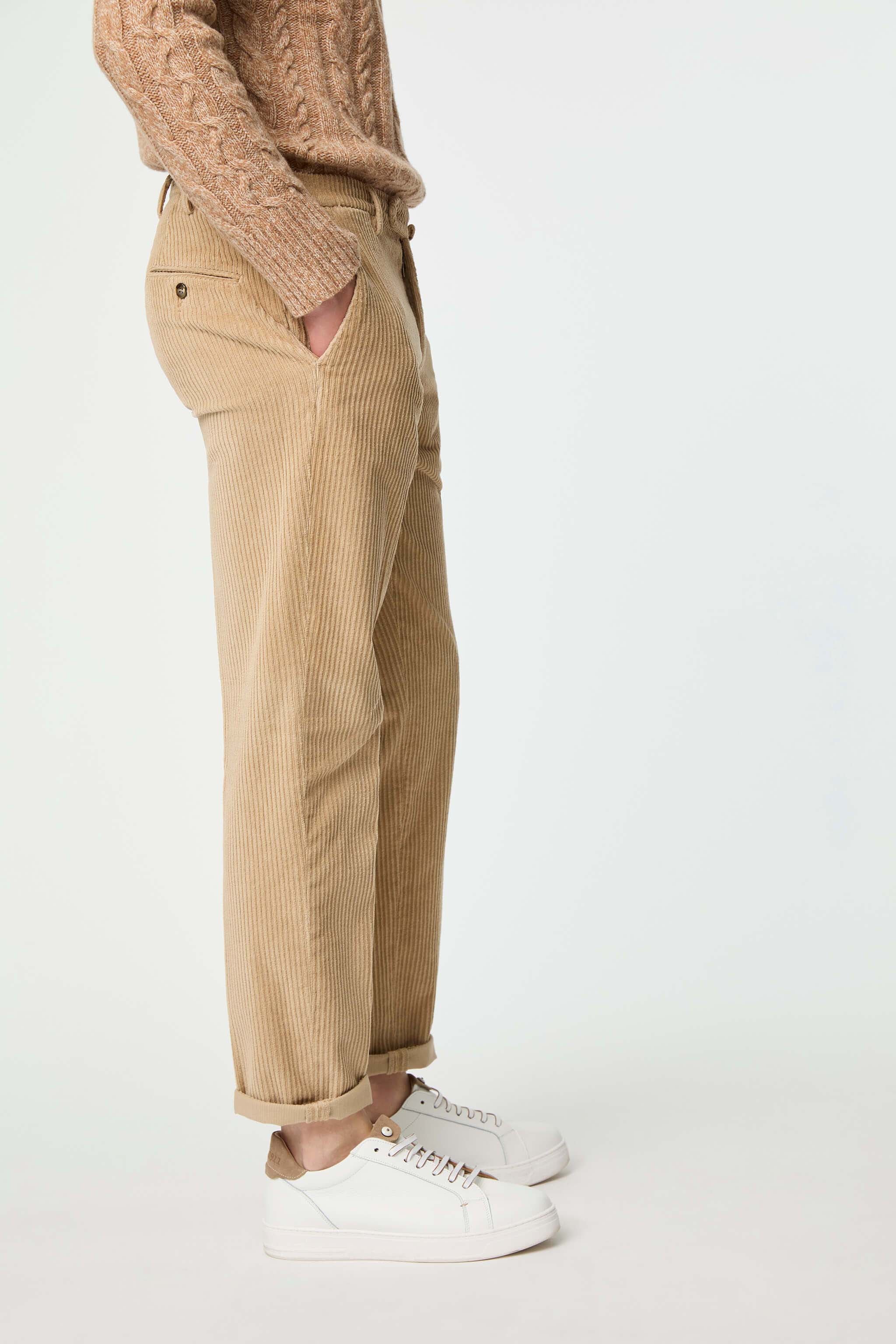 Garment-dyed ELTON pants in beige