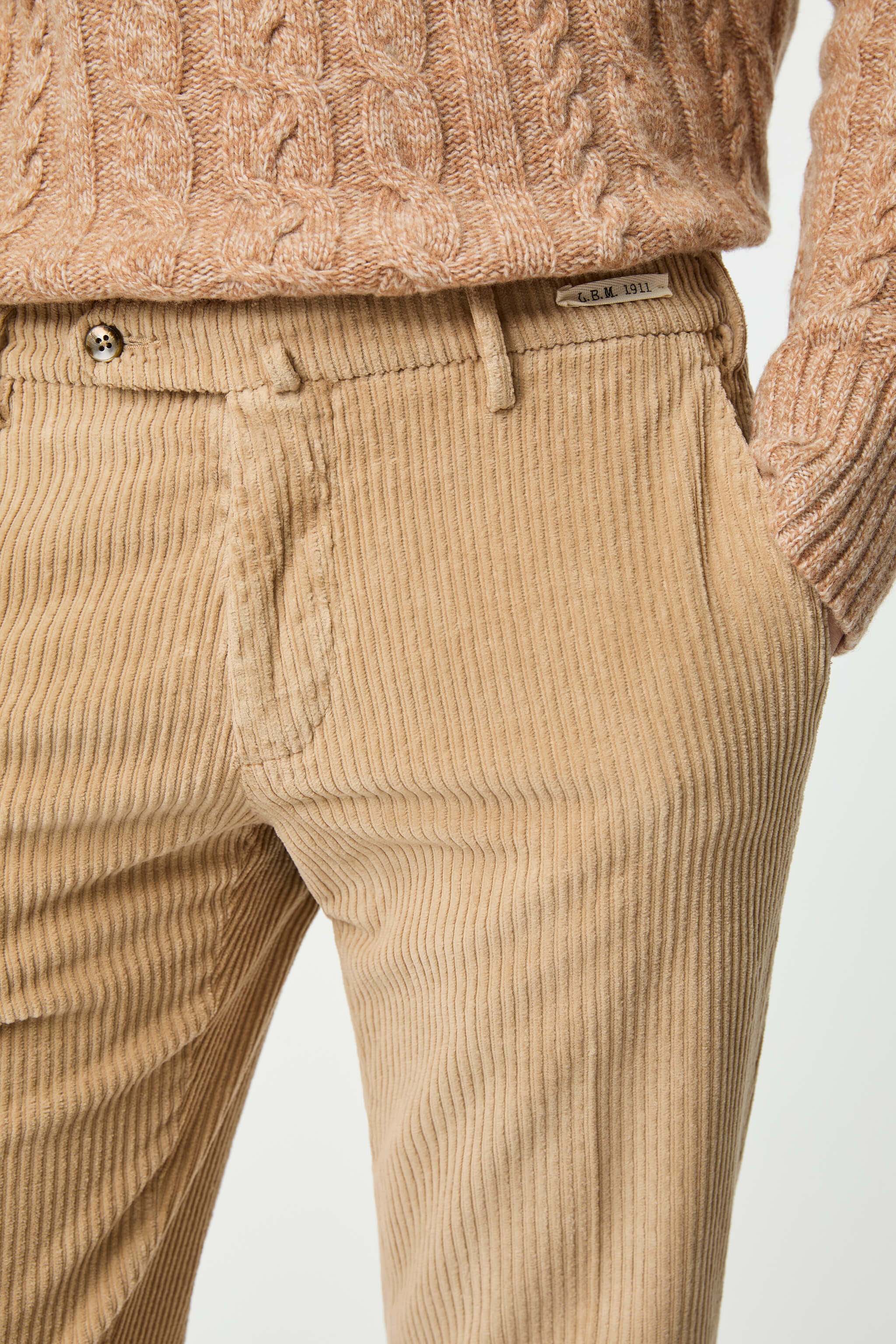 Garment-dyed ELTON pants in beige