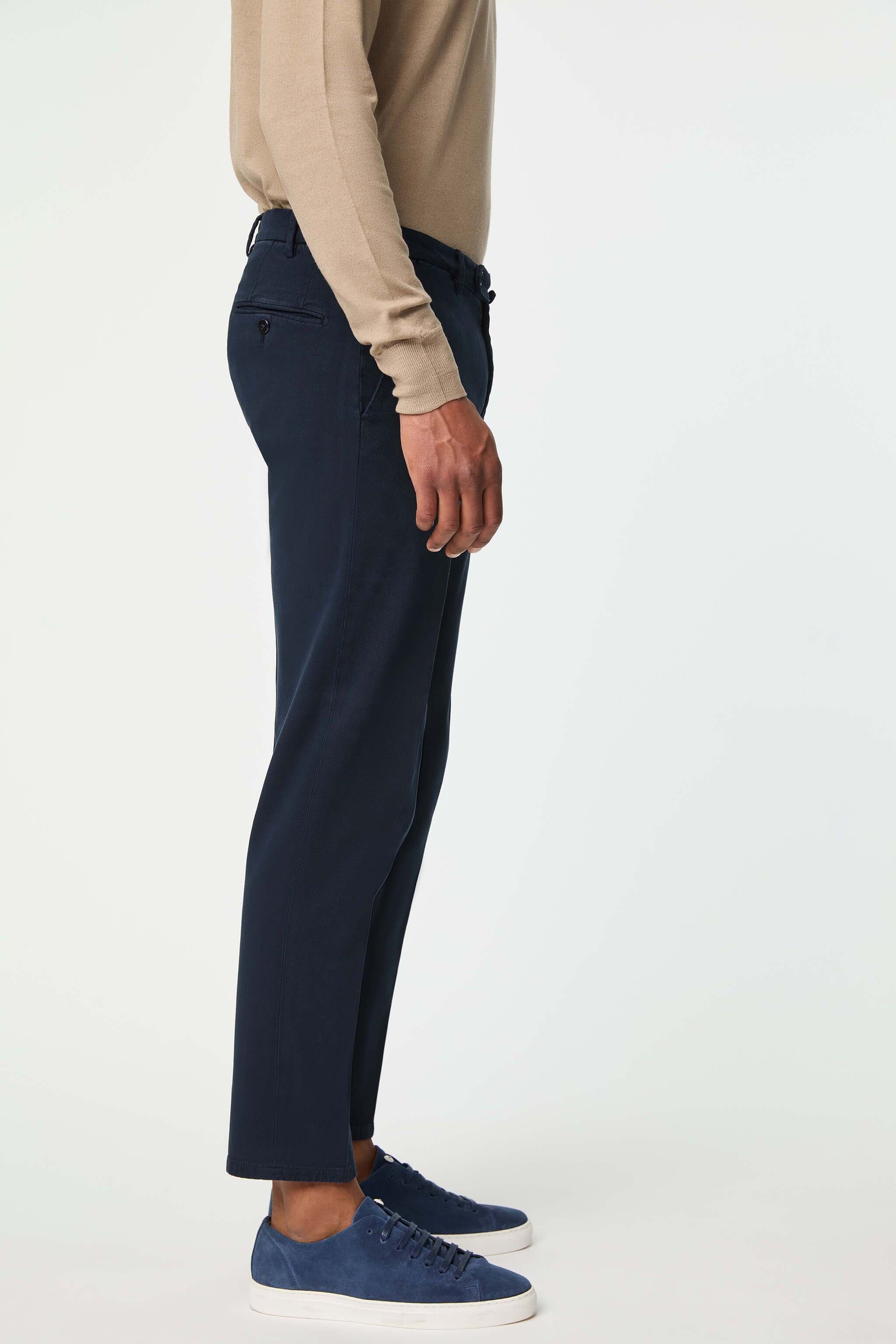 Garment-dyed ELTON pants in blue