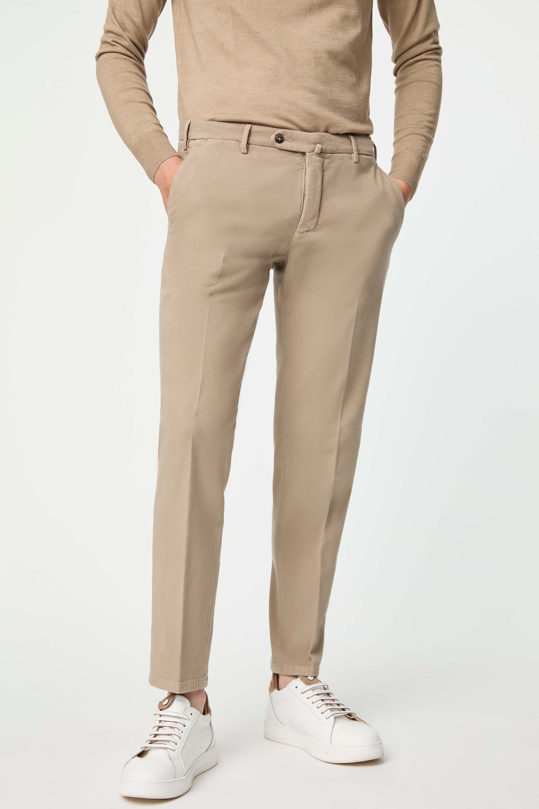 Garment-dyed ELTON pants in beige