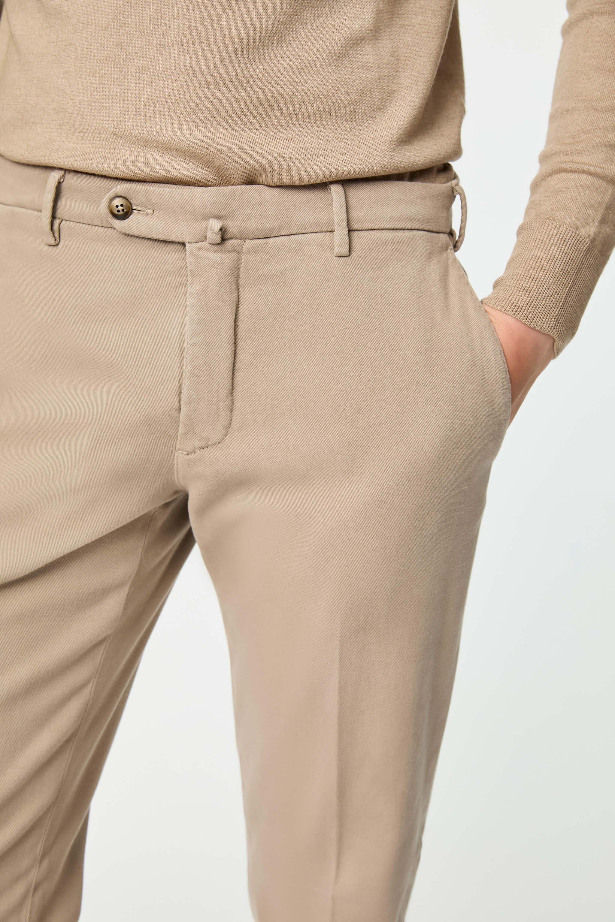 Garment-dyed ELTON pants in beige