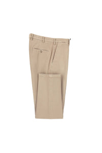 Garment-dyed elton pants in beige beige