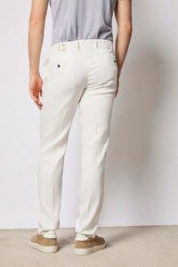 Garment-dyed michael pants - white white