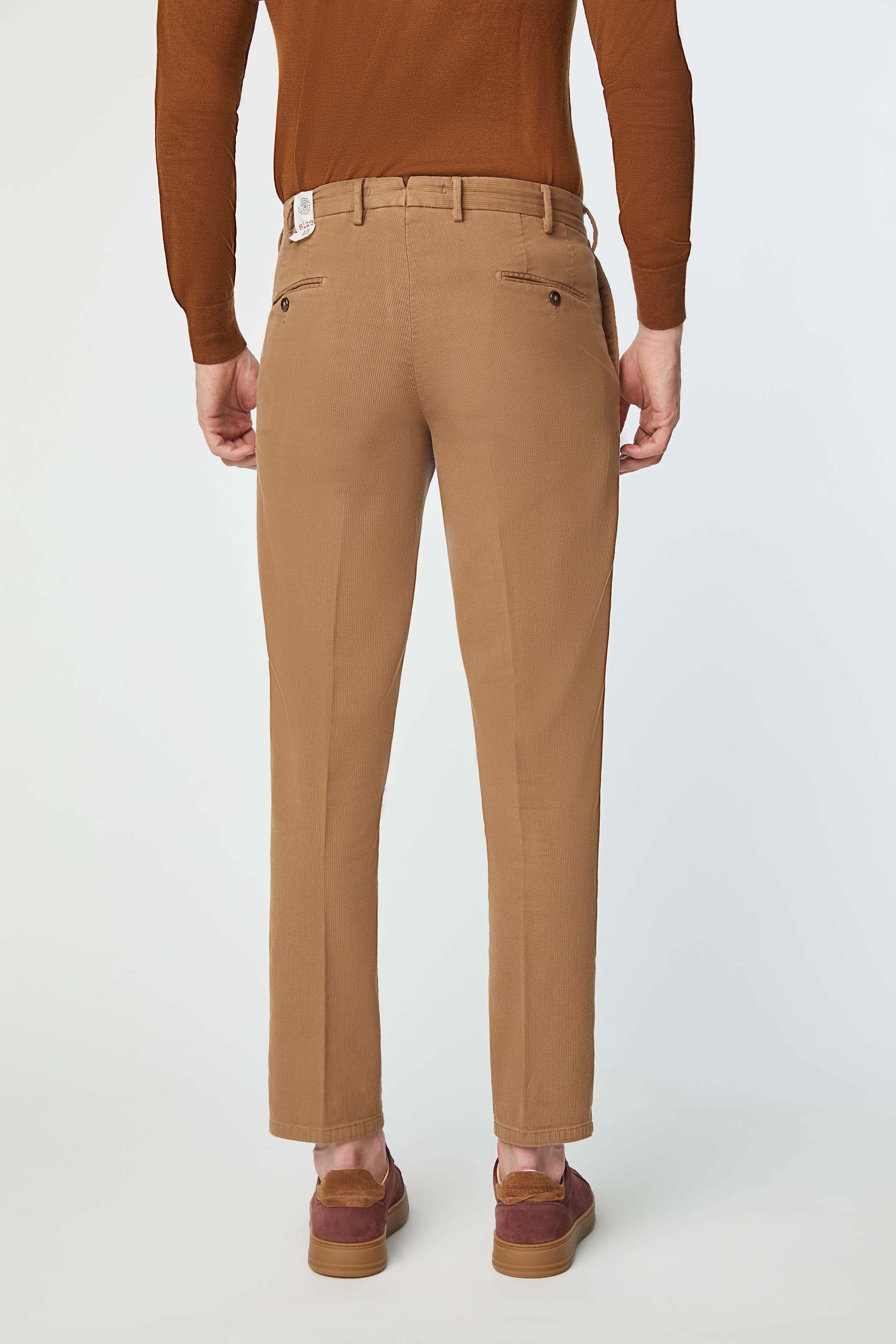 Garment-dyed MICHAEL pants in hazelnut