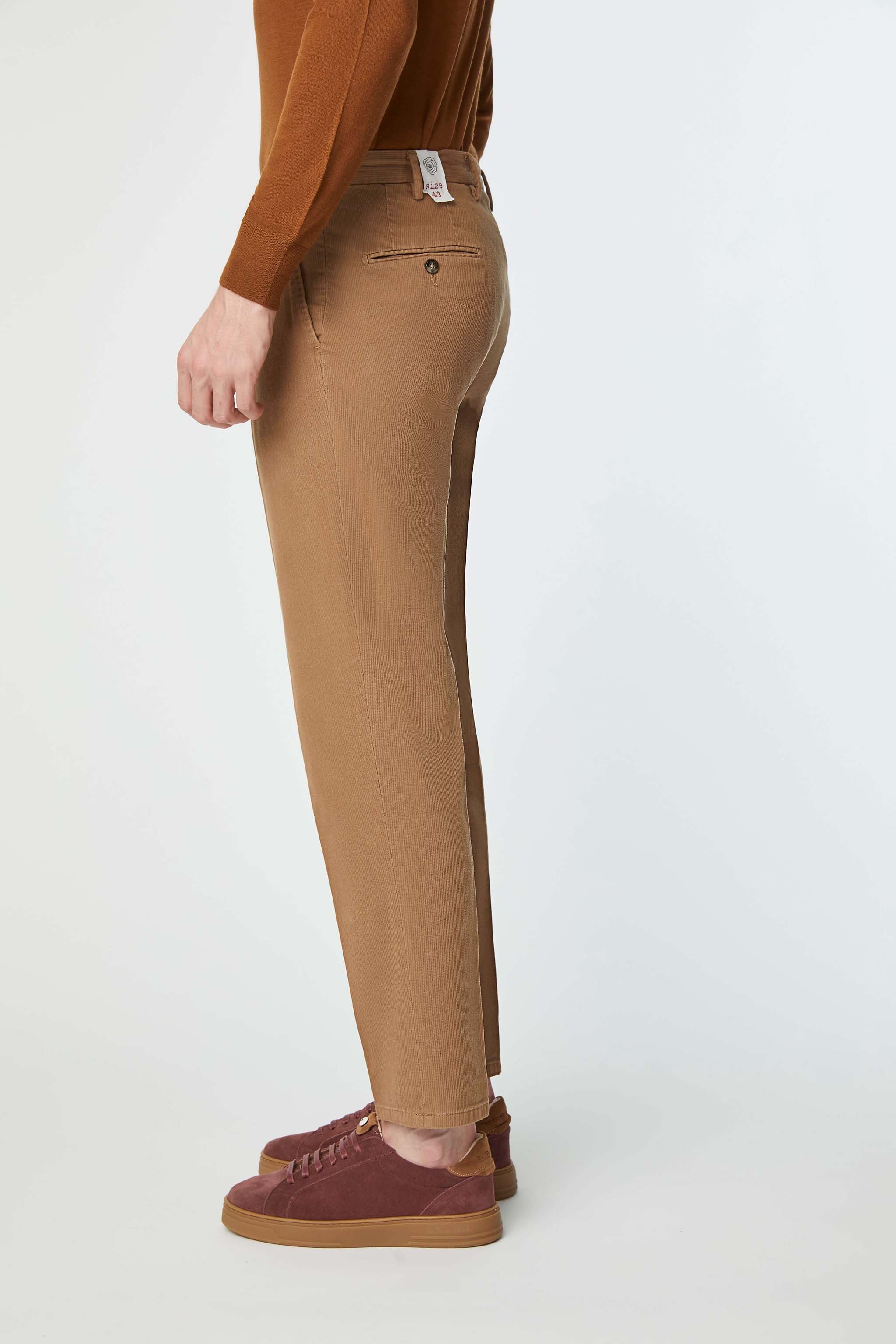 Garment-dyed MICHAEL pants in hazelnut