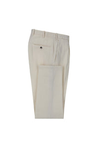 Garment-dyed michael pants white white