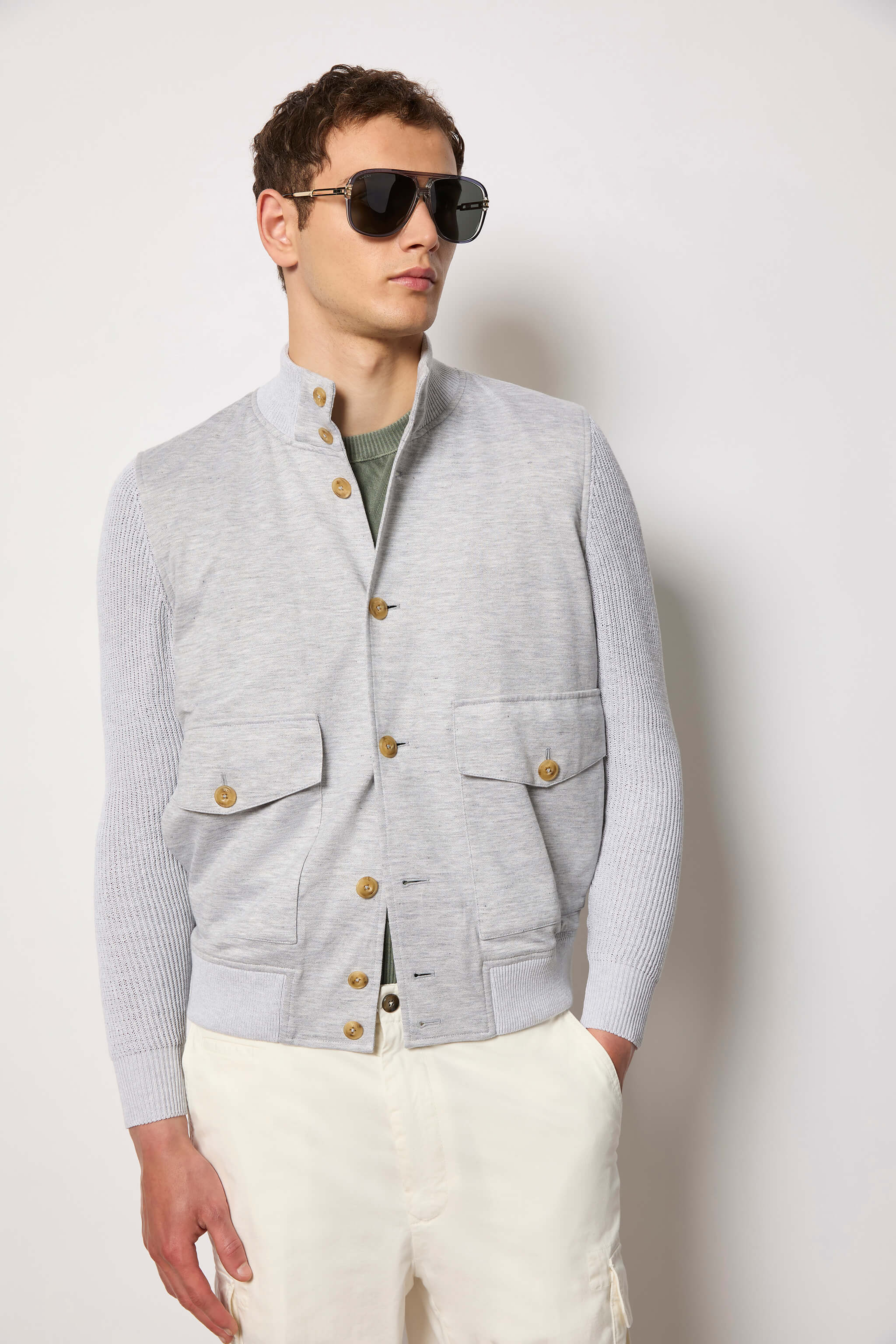 Bomber jacket - ice gray