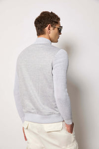 Bomber jacket - ice gray light grey