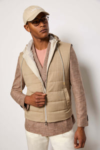 Gilet imbottito beige beige