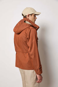 Field jacket non trattata terracotta mattone