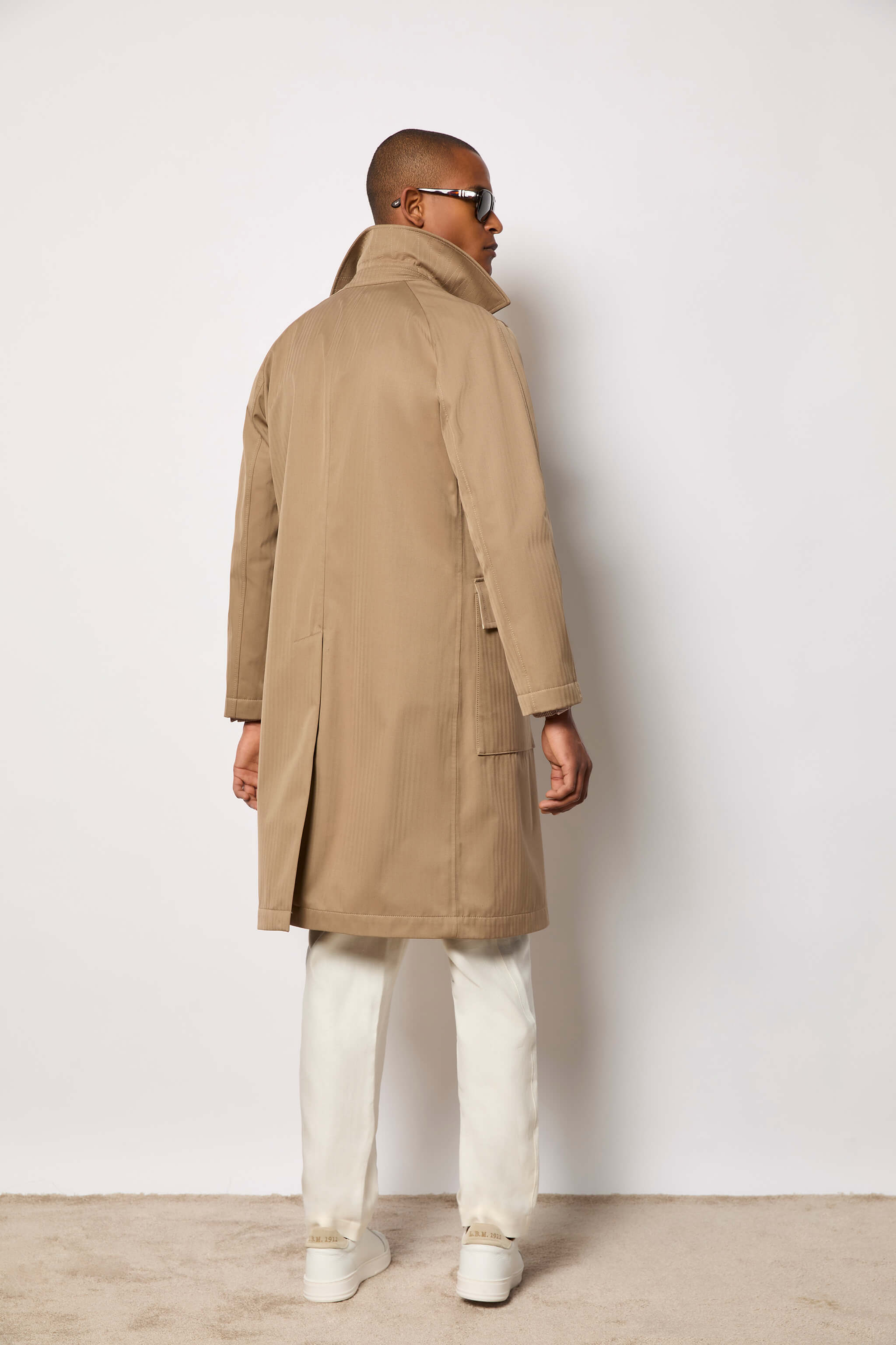 Trench non trattato beige