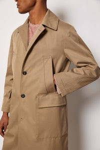 Trench non trattato beige terra