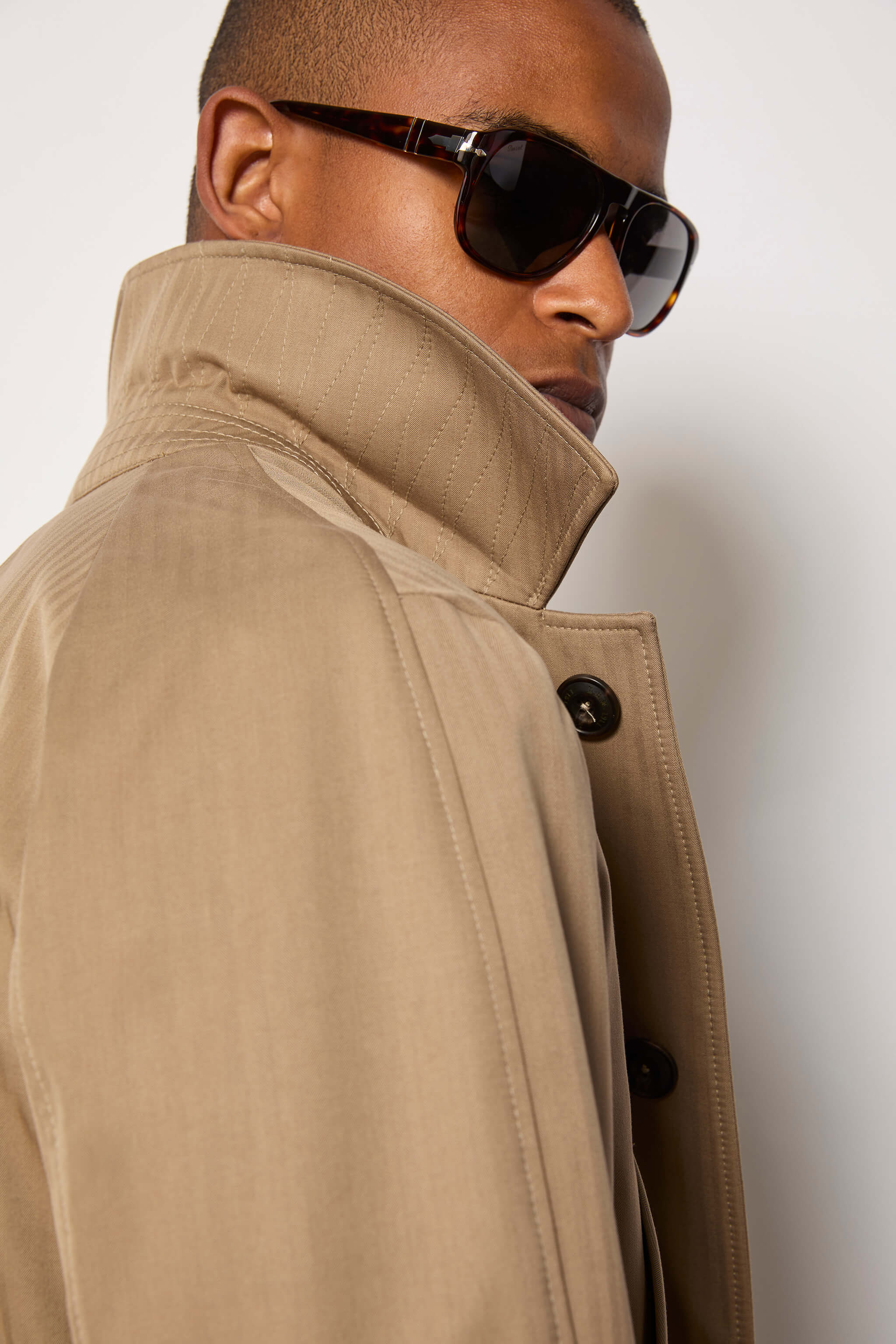 Trench non trattato beige