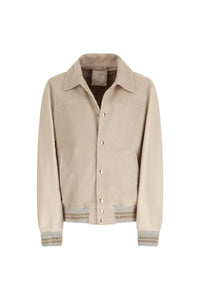 Giubbino in suede beige beige