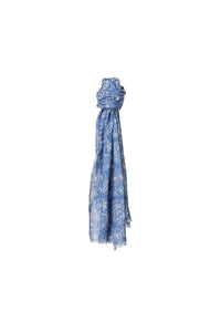 Paisley-print scarf - powder blue light blue