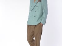 Double-breasted slim fit TOM jacket in green
