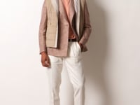 Padded gilet beige