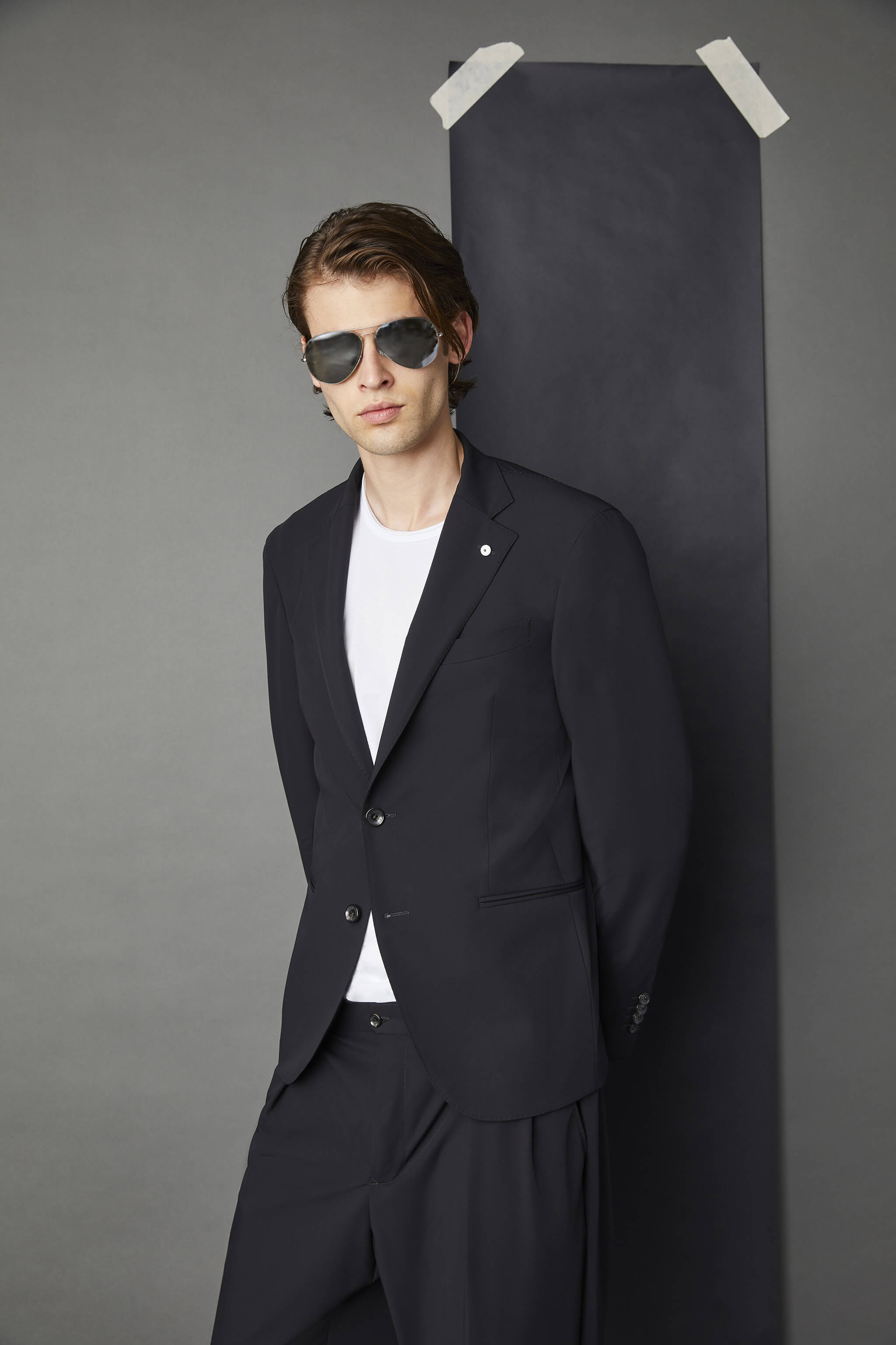 Slim fit LOUIS jacket in Black