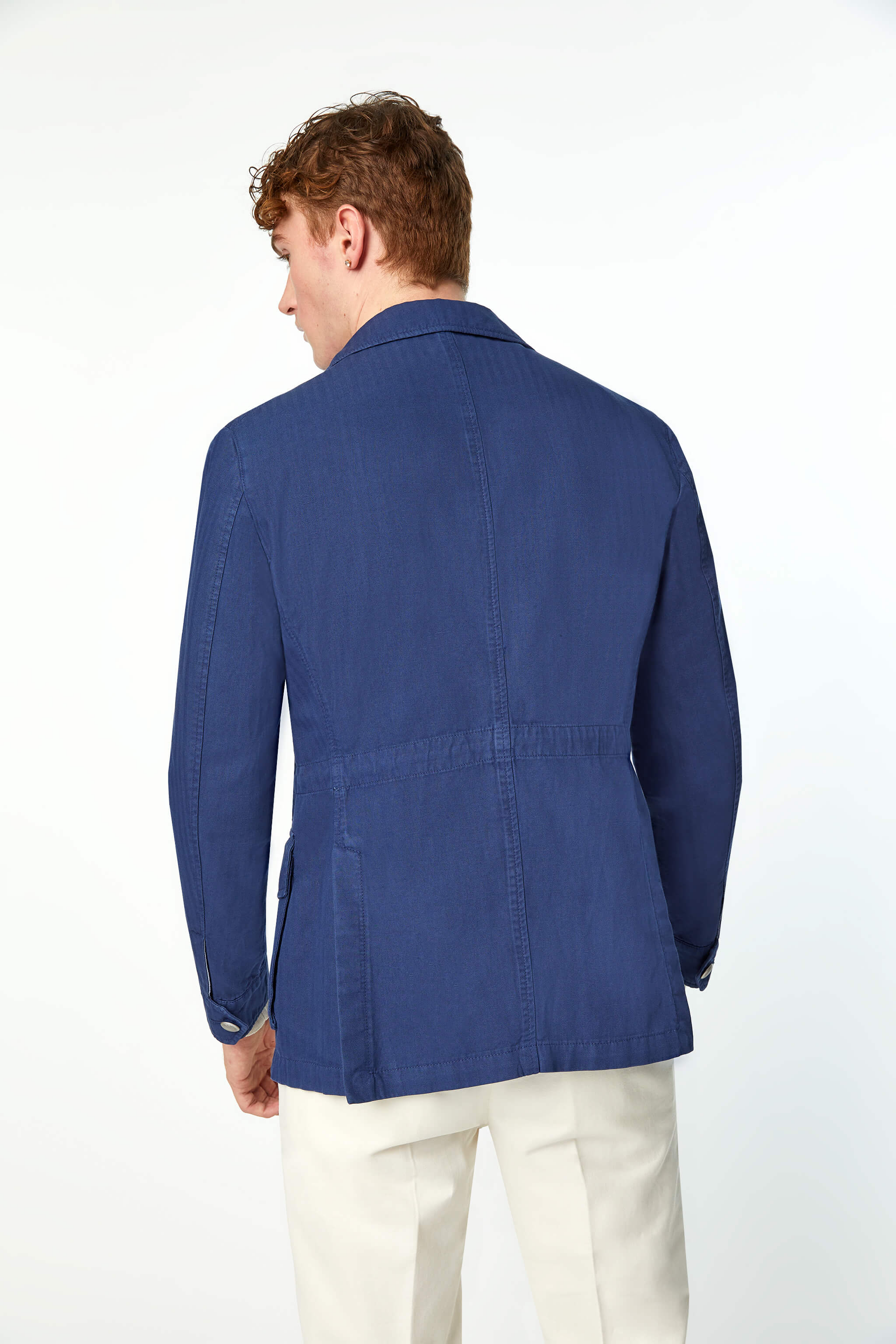 Garment-dyed SAHARA jacket in Blue