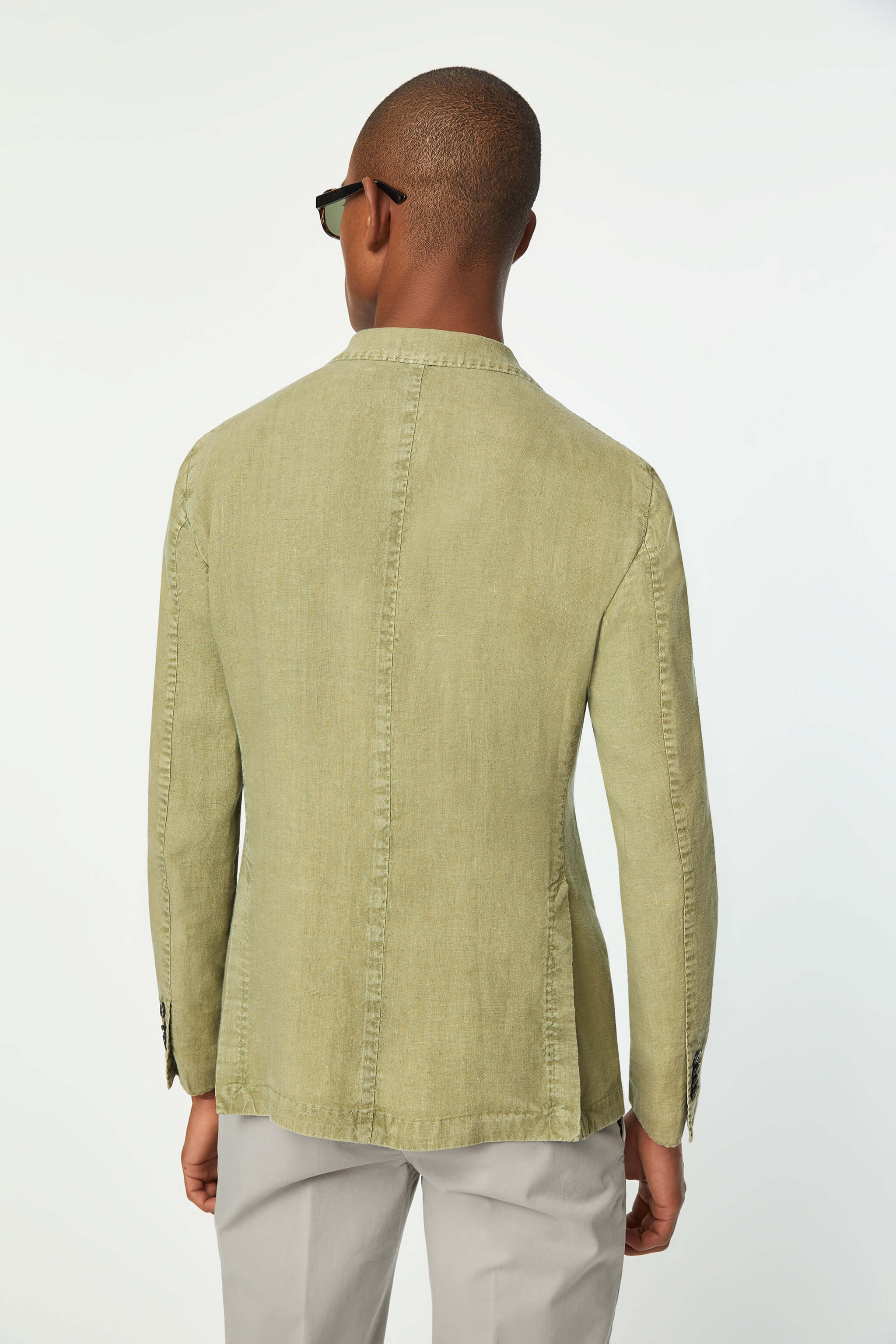 Garment-dyed JACK jacket in Green