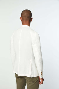 Garment-dyed jack jacket in white white