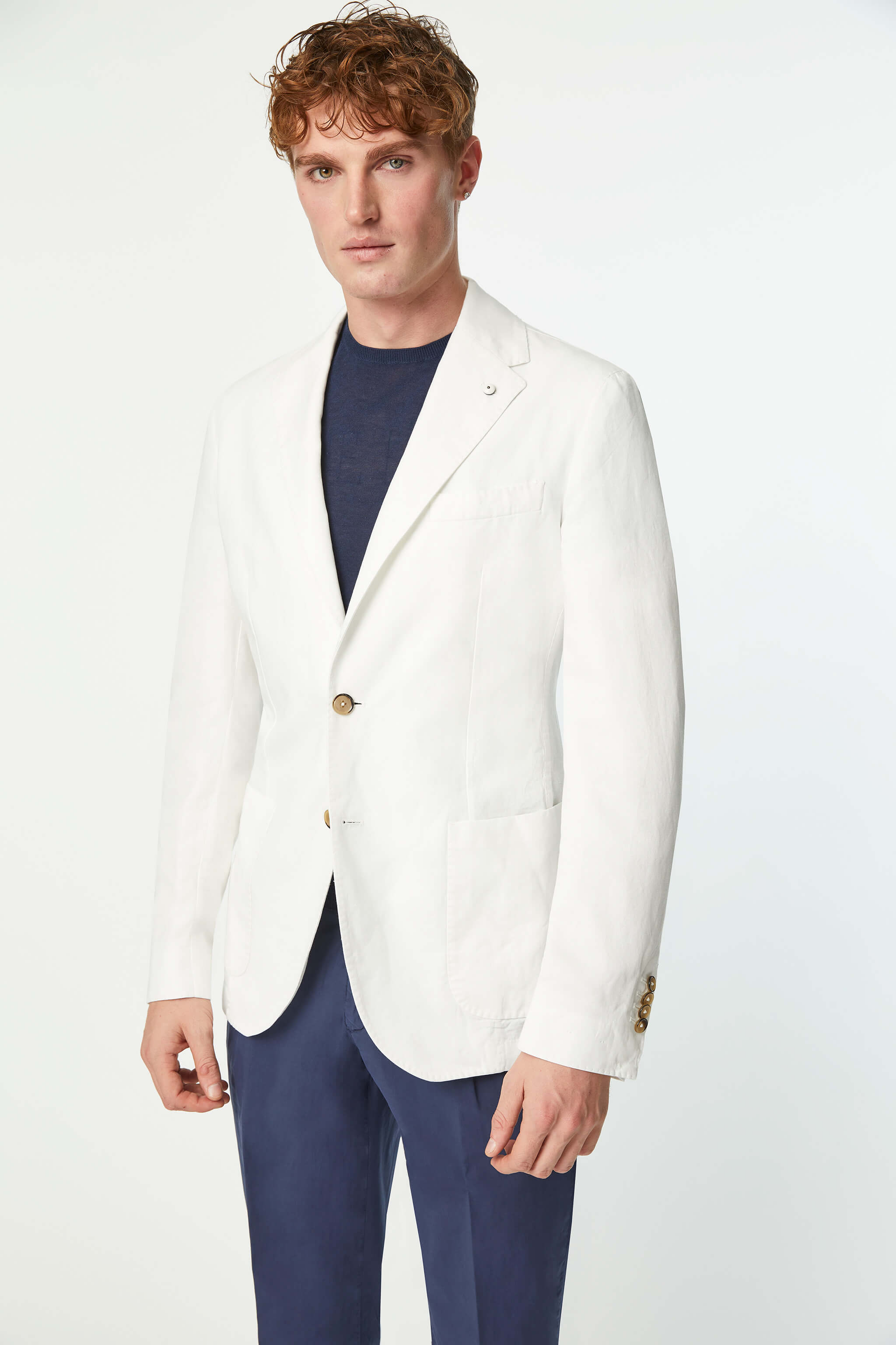 Garment-dyed JACK jacket in White