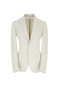 Garment-dyed jack jacket in white white