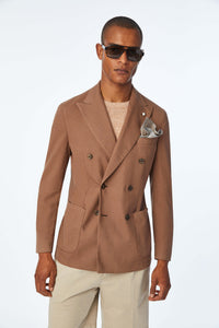 Double-breasted tom jacket in brown brown