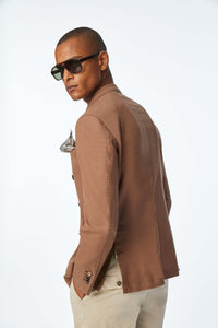 Double-breasted tom jacket in brown brown