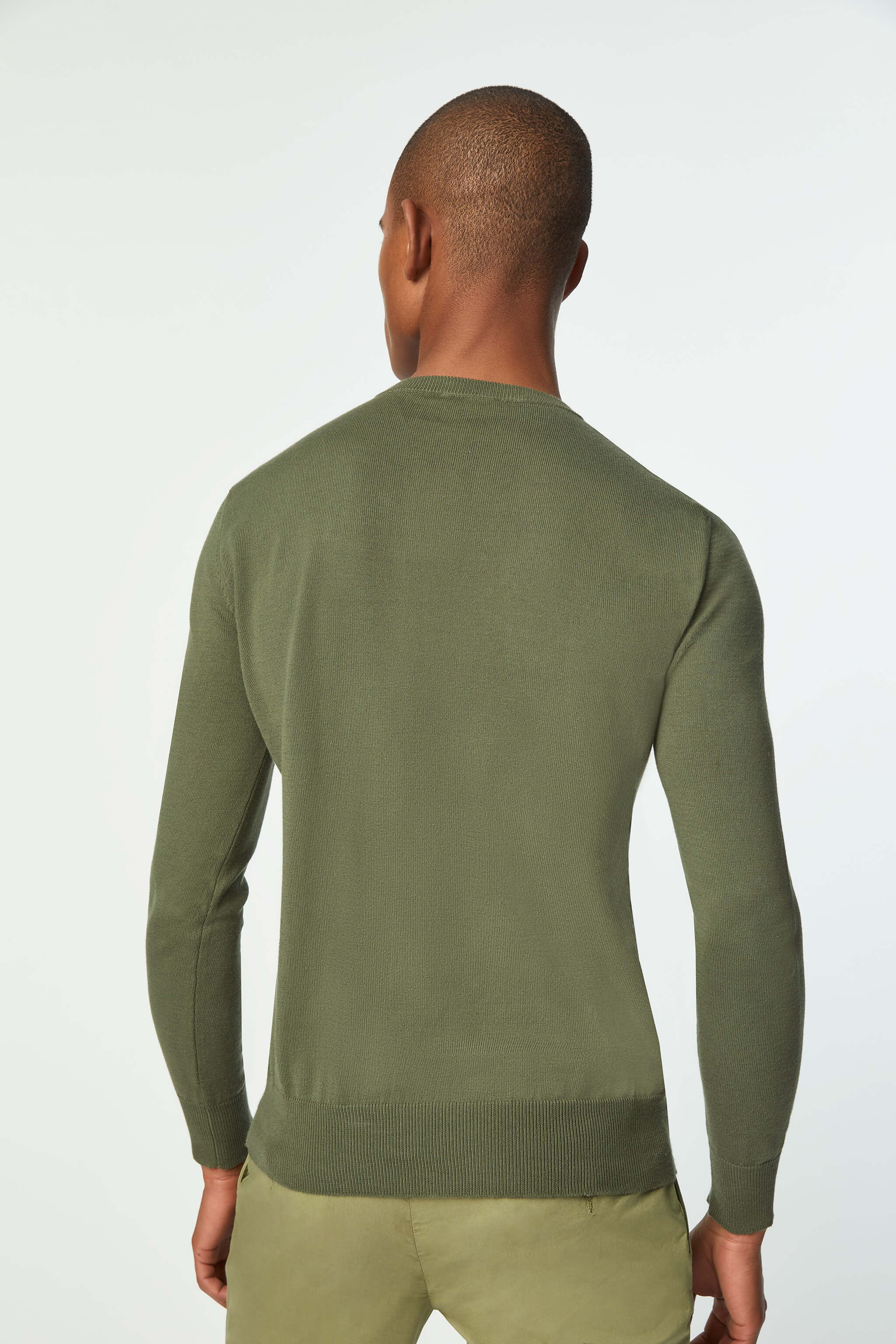 Knit sweatshirt in Green