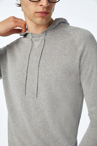 Gray hoodie with logo light grey