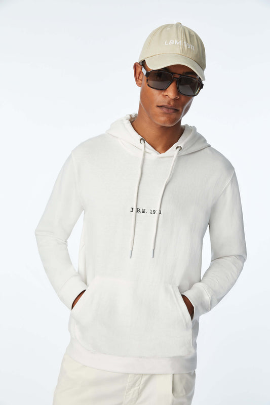 White Hoodie with logo