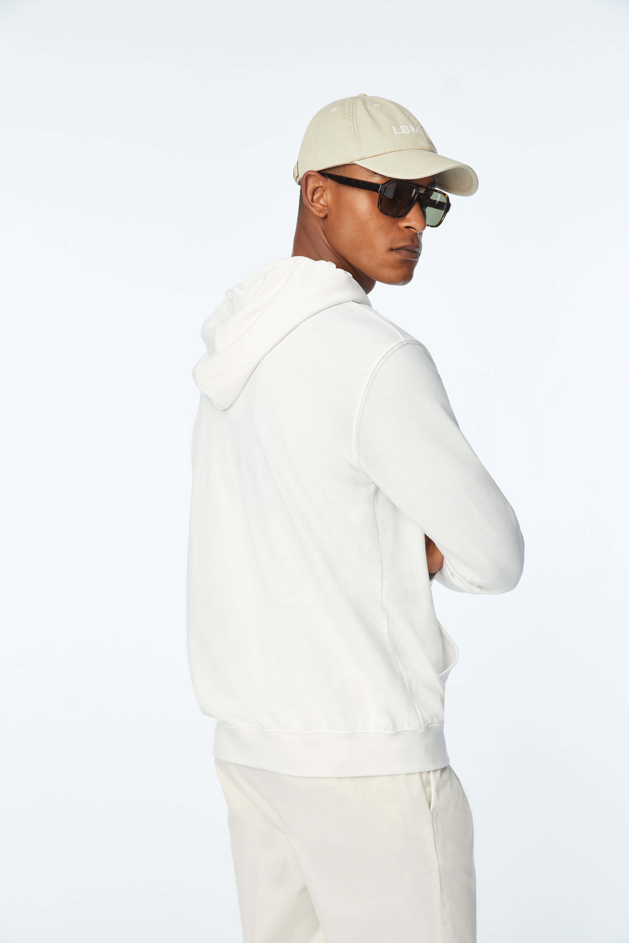 White Hoodie with logo
