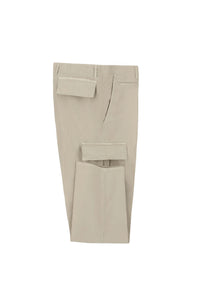 Pantalone cargo beige beige