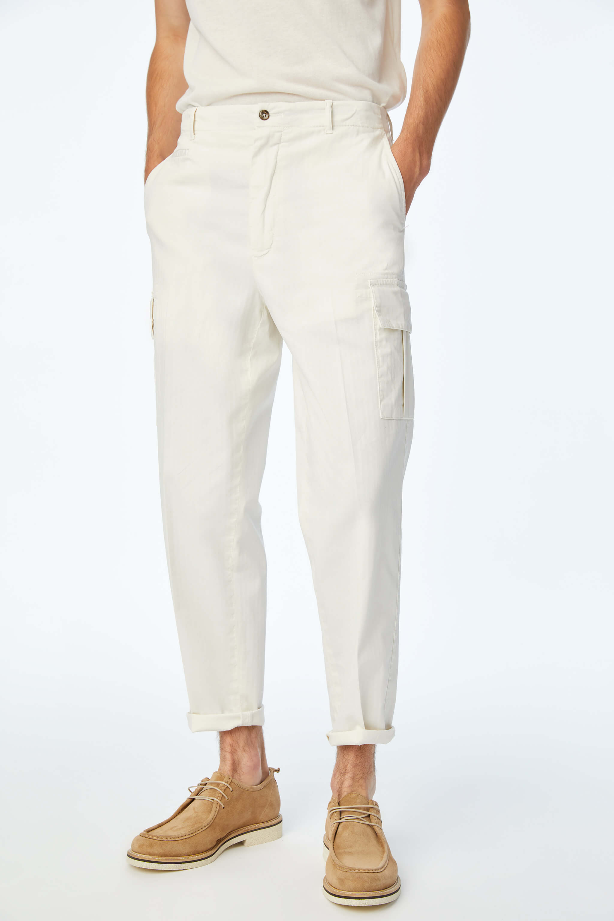 Pantalone CARGO bianco