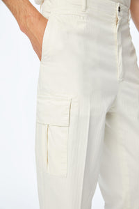 Cargo pants in white white