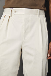 Pantalone jaco bianco beige