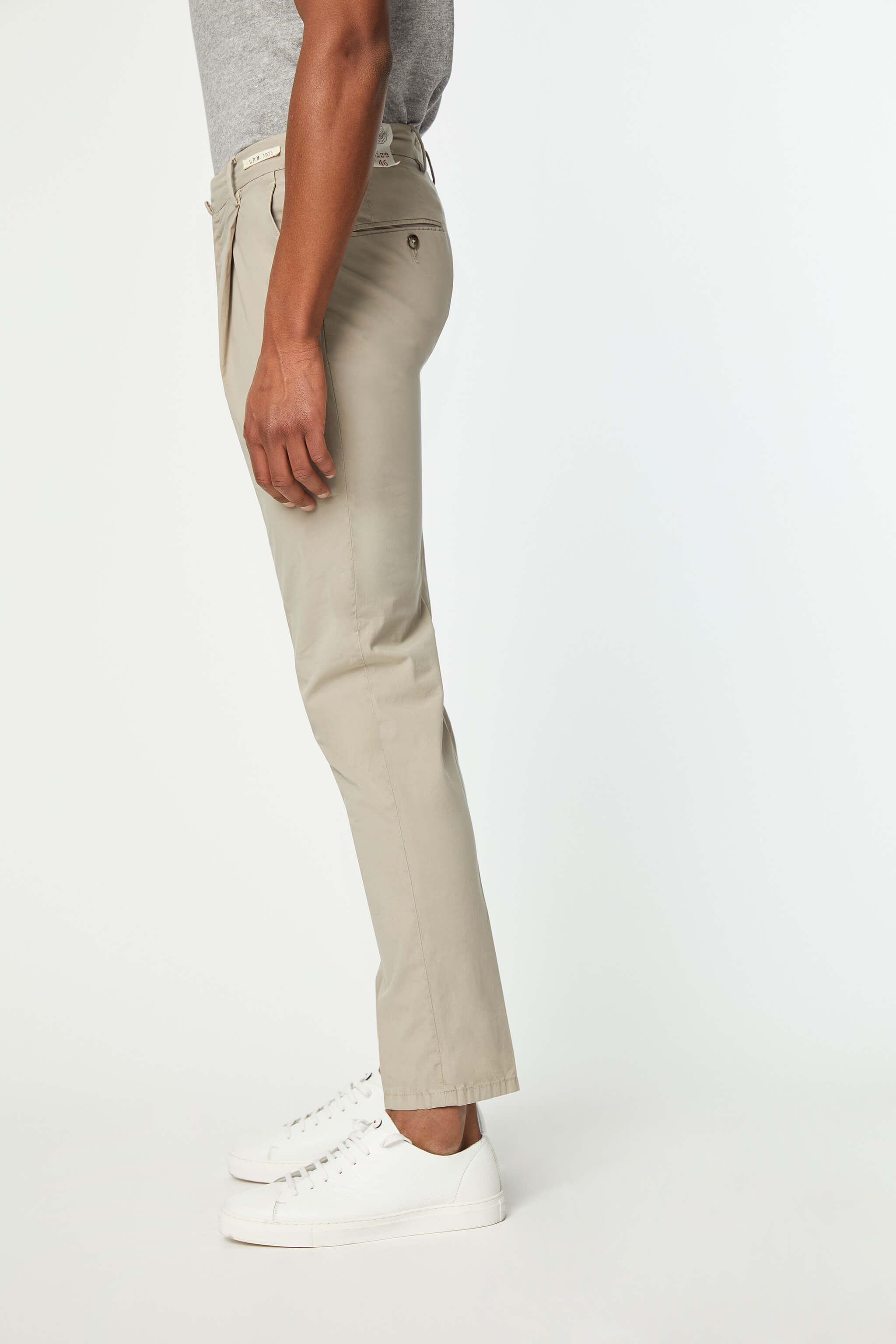 Garment-dyed MUDDY pants in Beige
