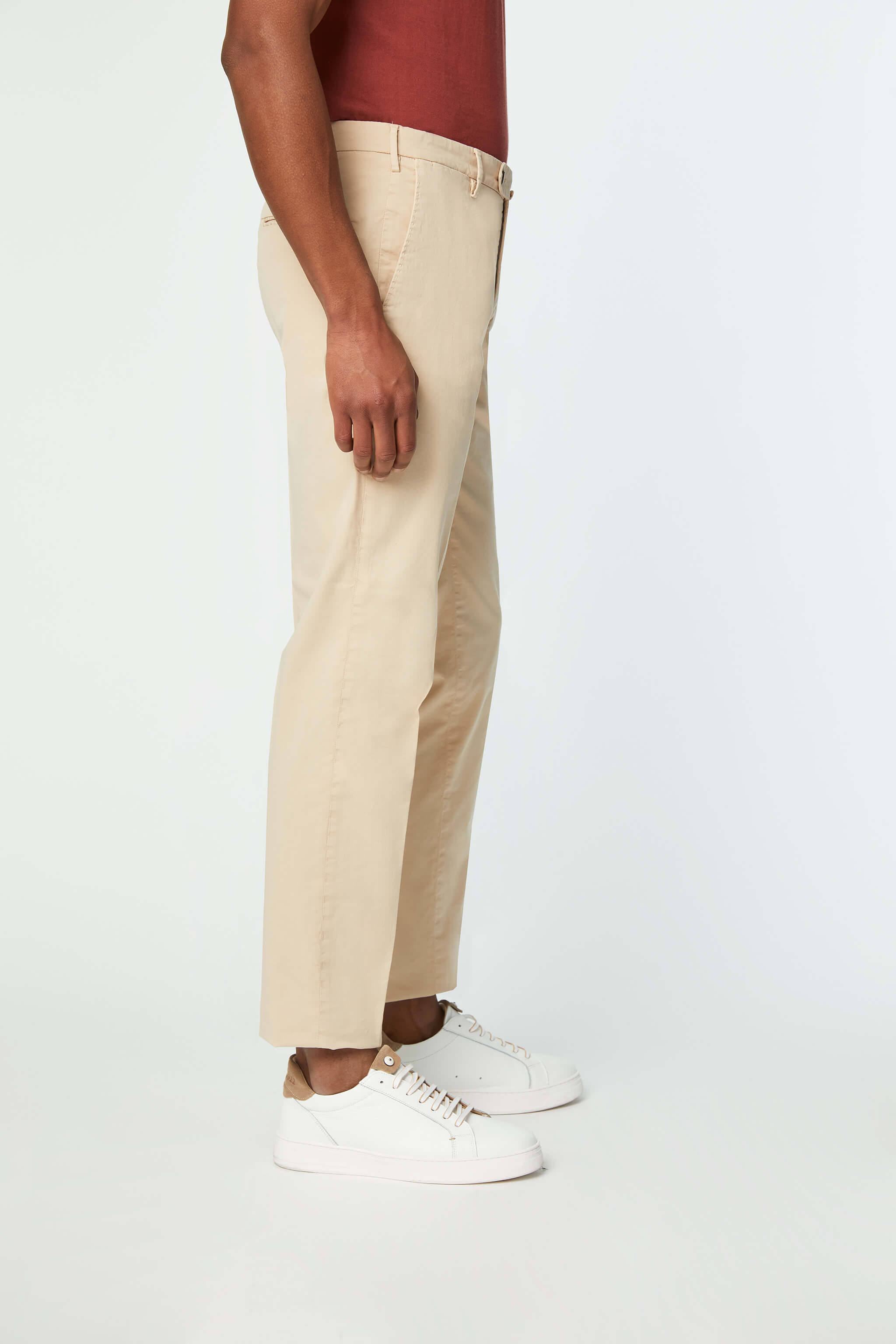 Garment-dyed ELTON pants in Beige