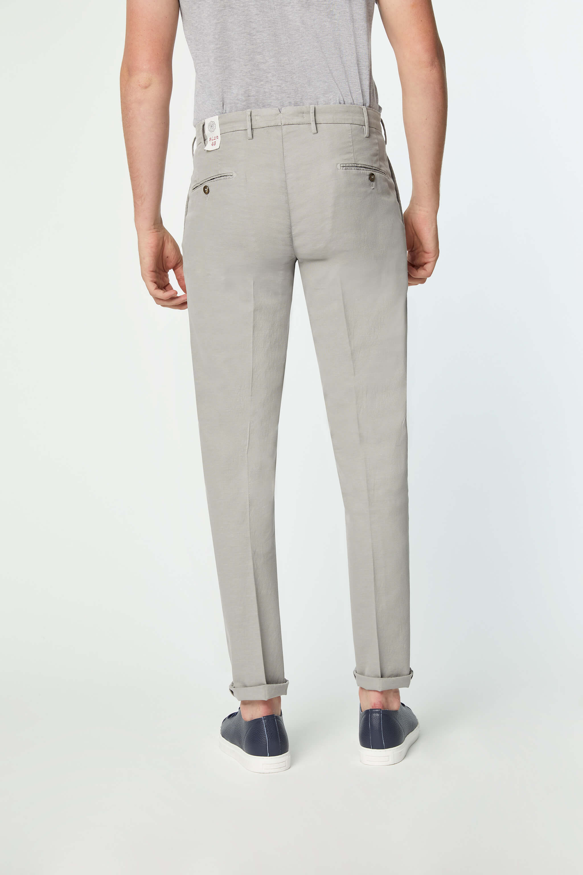 Garment-dyed ELTON pants in light Gray