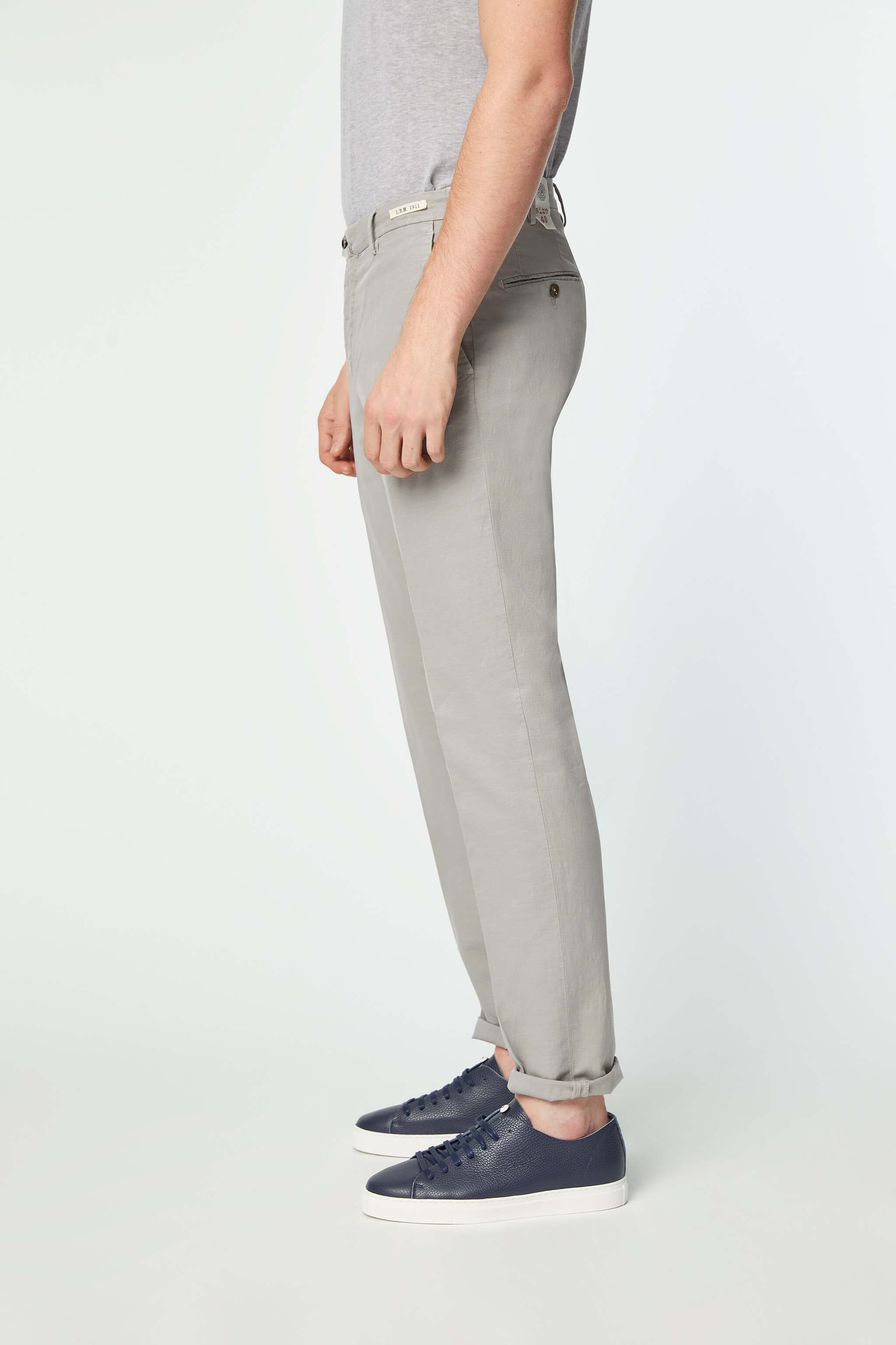 Garment-dyed ELTON pants in light Gray