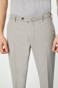 Garment-dyed elton pants in light gray light grey