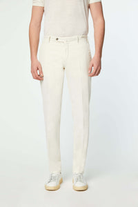 Garment-dyed elton pants in white white